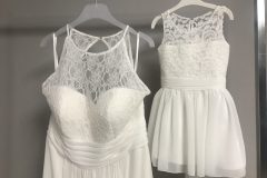 Jurk bruid en dochtertje